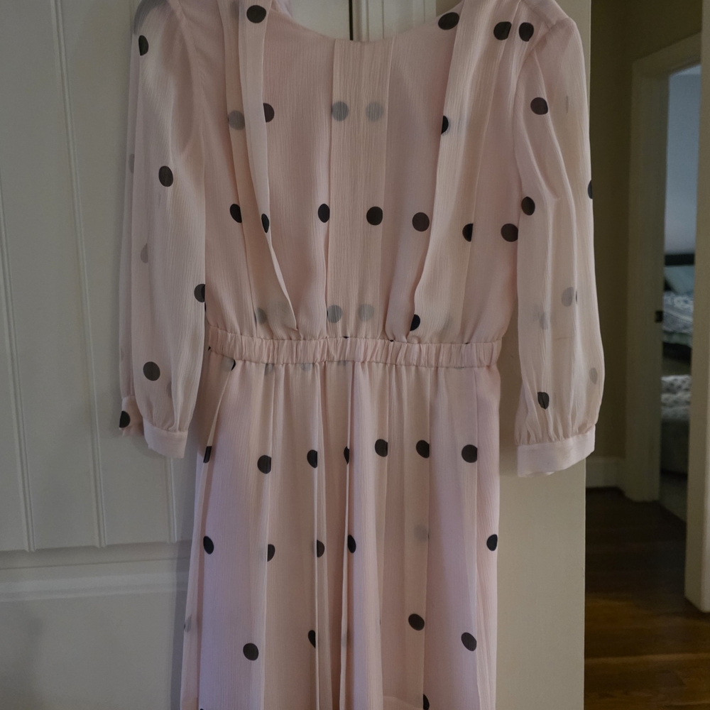 Kate Spade Pink and Black Polka Dot Kids Dress